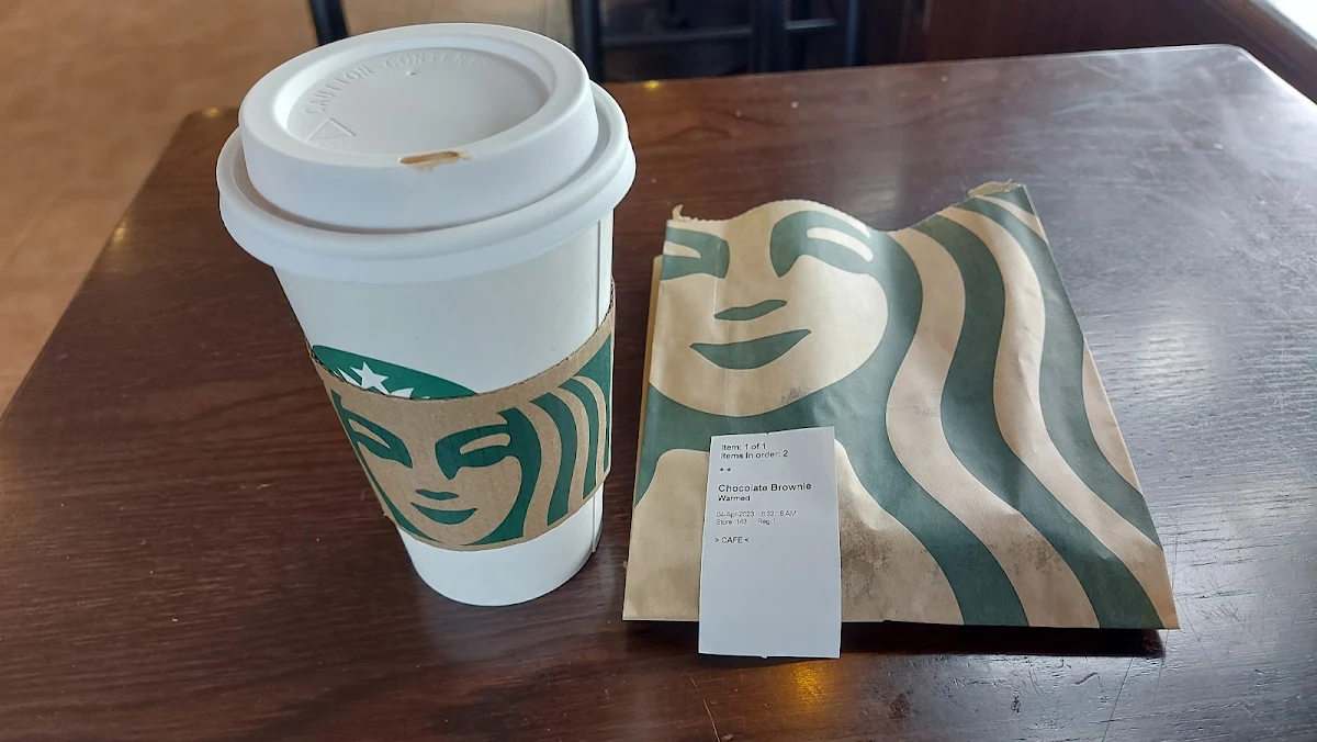 Cafe Mocha and Chocolate Chip Brownie