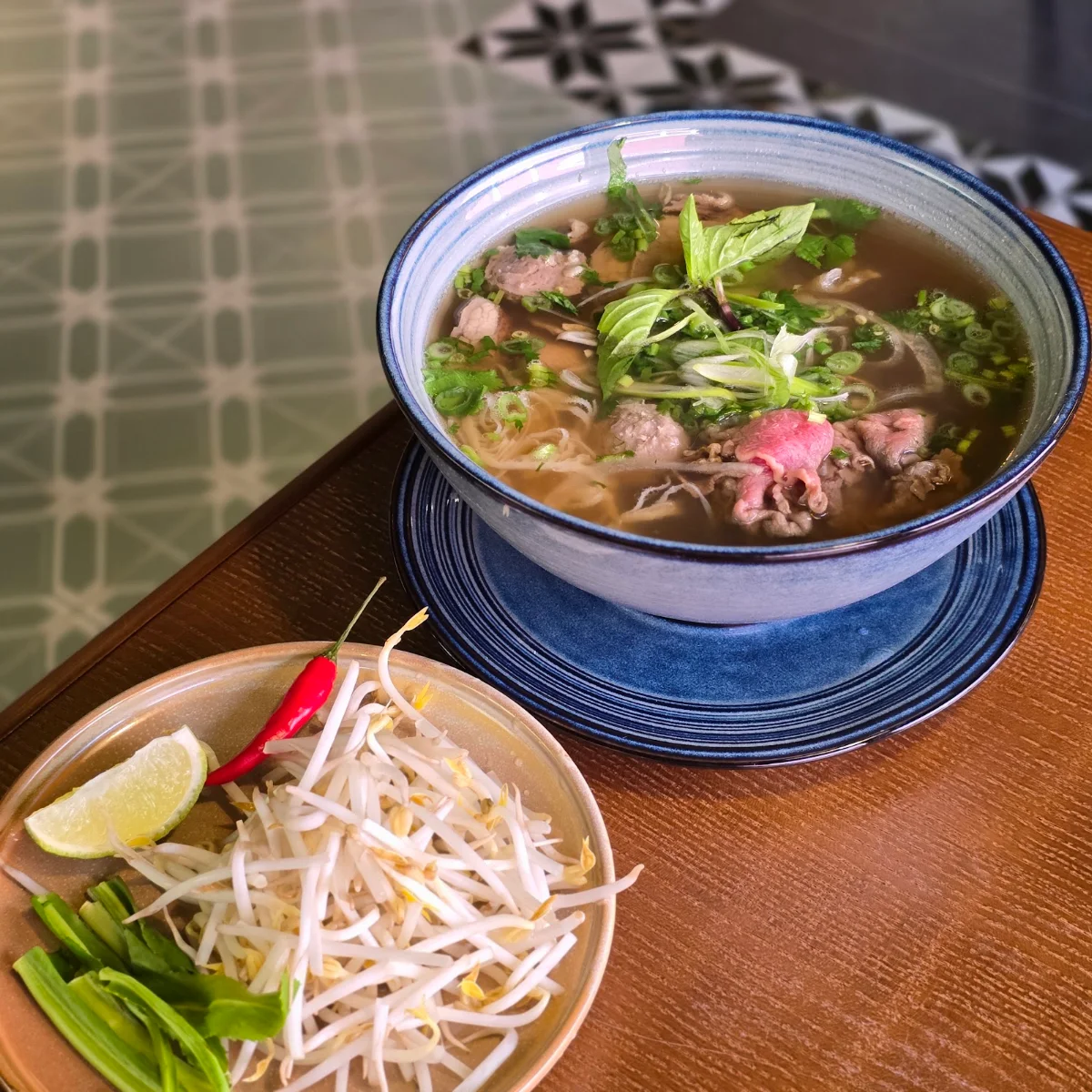 Rare Beef and Beef Ball Pho