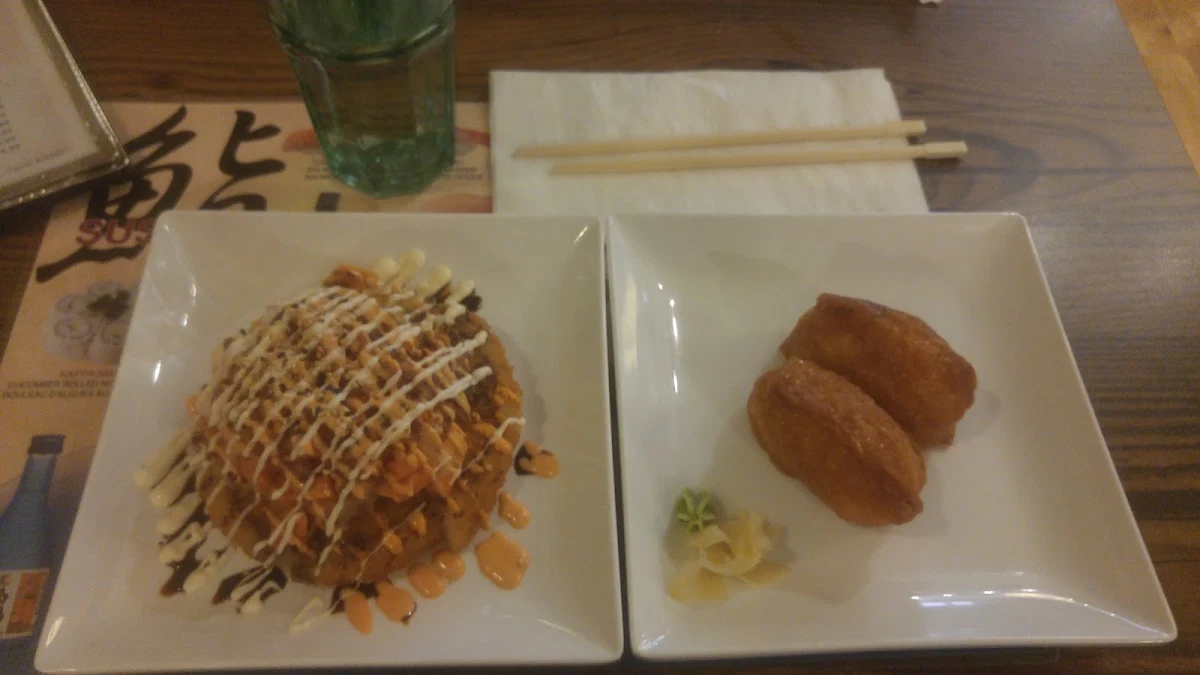 Sushi Pizza Veggie and Inari Bean Curd Sushi