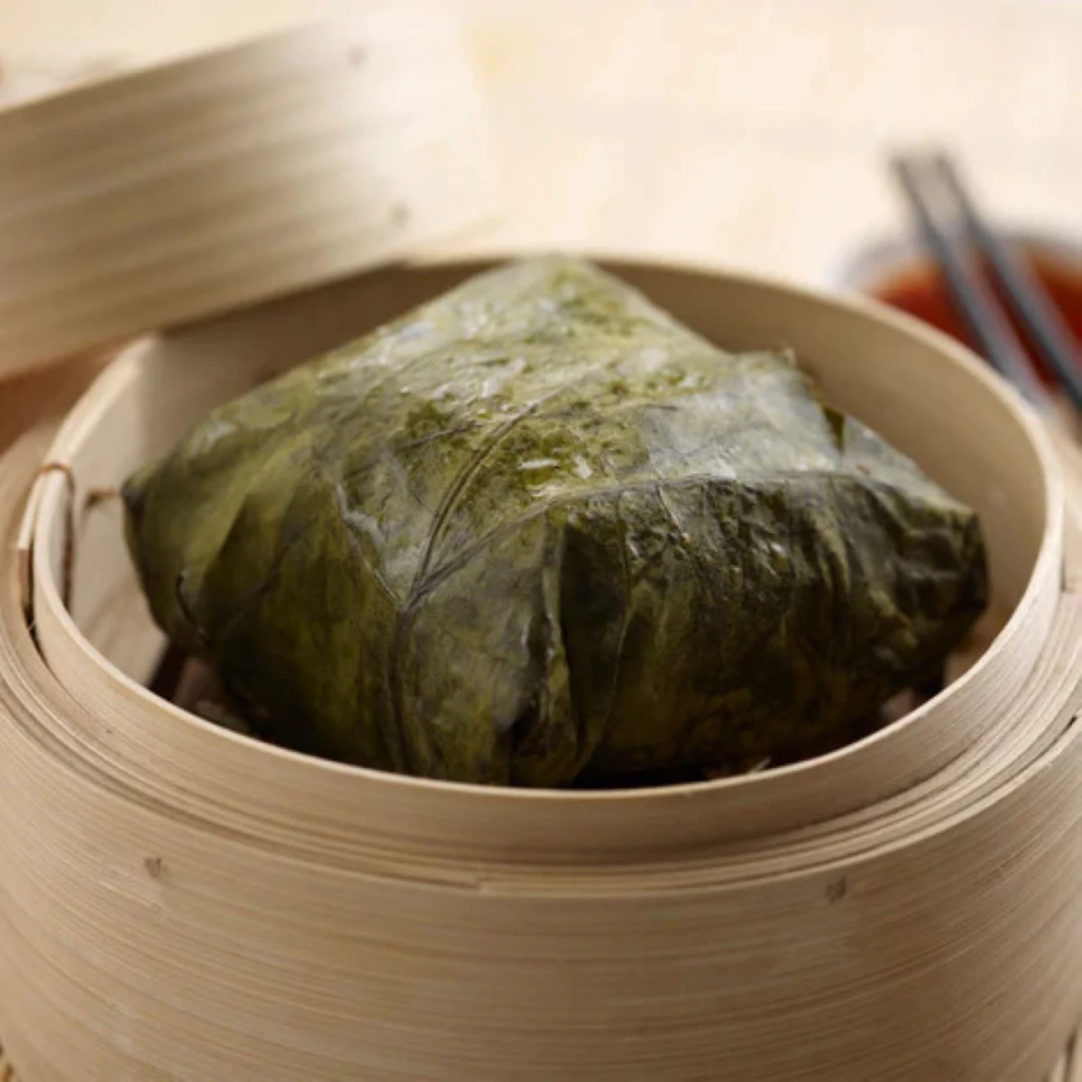 Steamed Sticky Rice in Lotus Leaf
