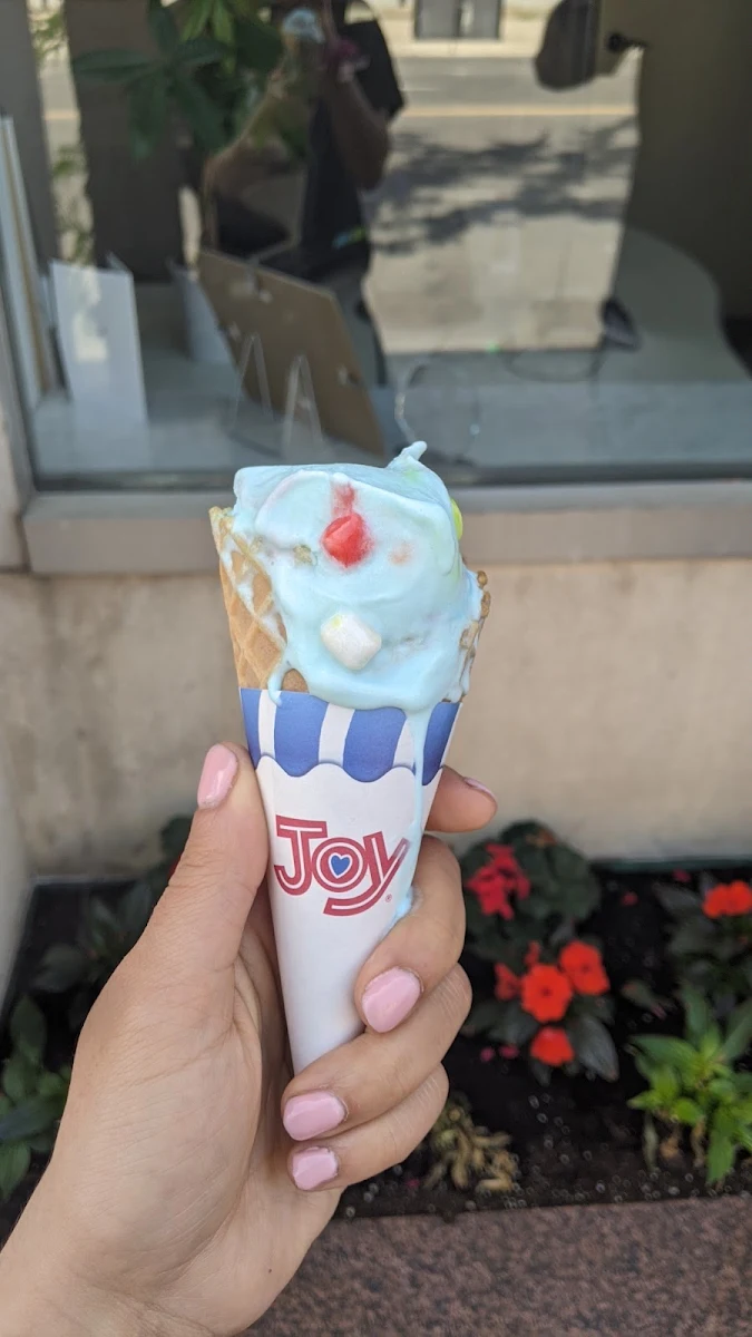 Bubble Gum Ice Cream Cone with Waffle Cone