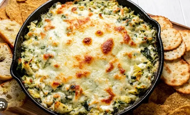 Creamy Spinach & Artichoke Dip with Focaccia Bread