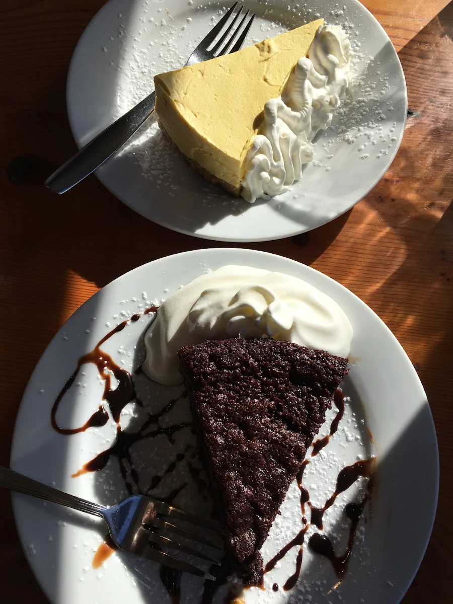 Gluten Free Chocolate Cake and Cheese Cake