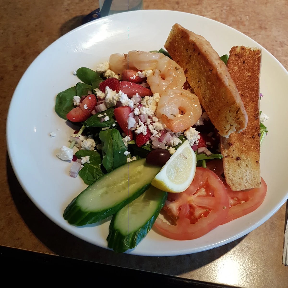 Spinach Salad with Shrimp