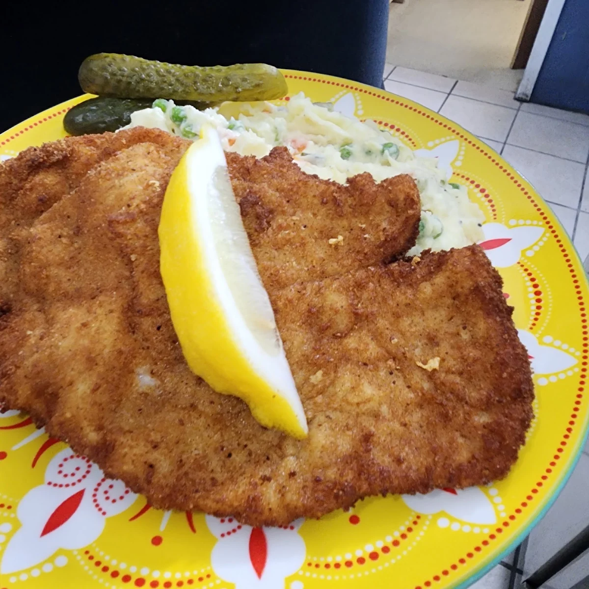 Chicken Schnitzel with Potato Salad