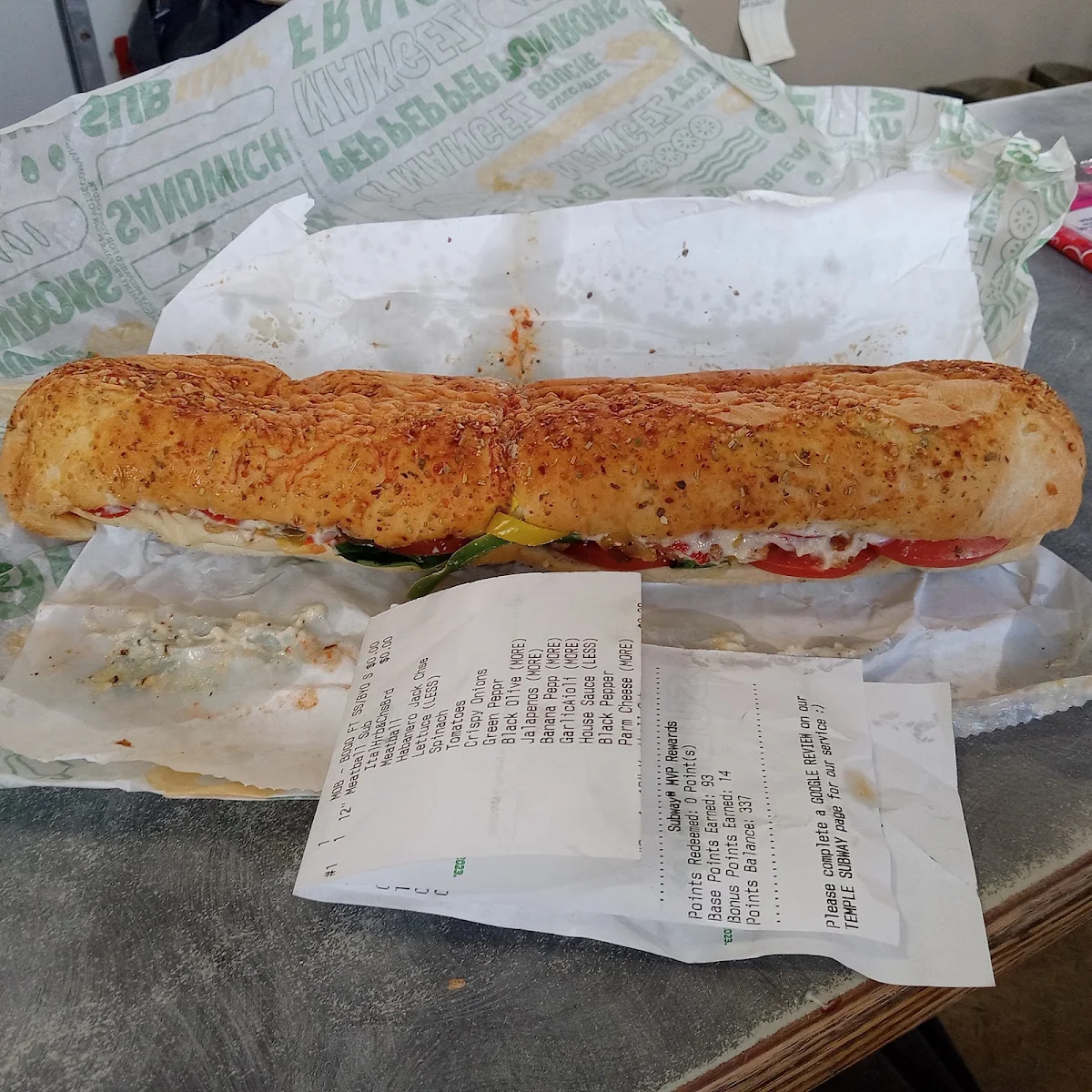 Footlong Meatball Sub