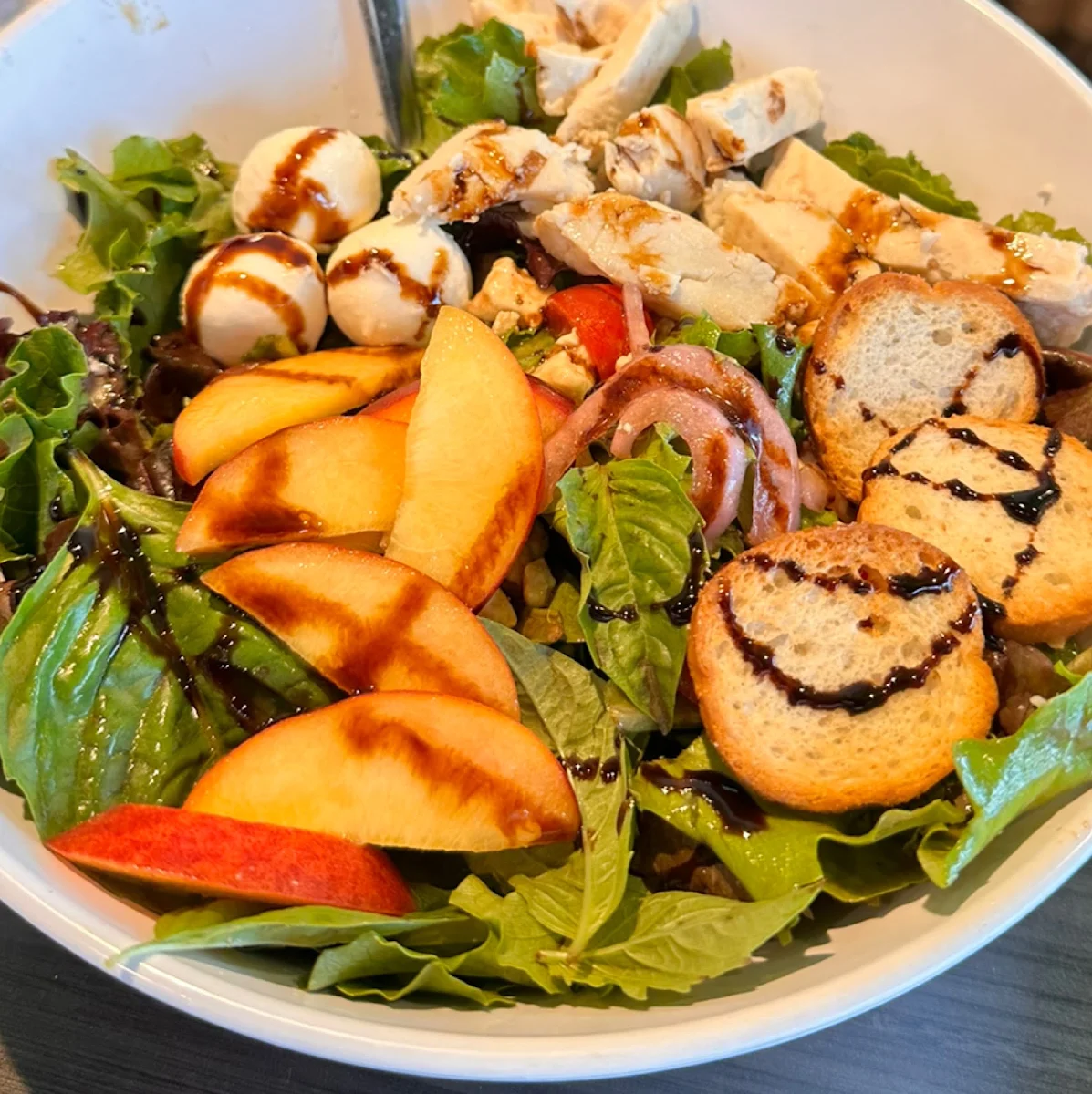 Peach Caprese