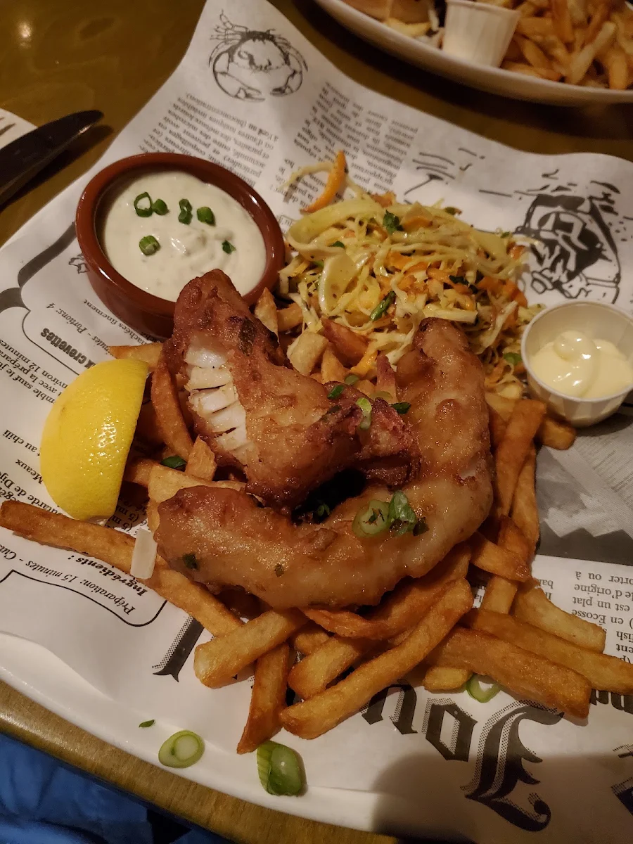 Fish & Chips and Green Salad
