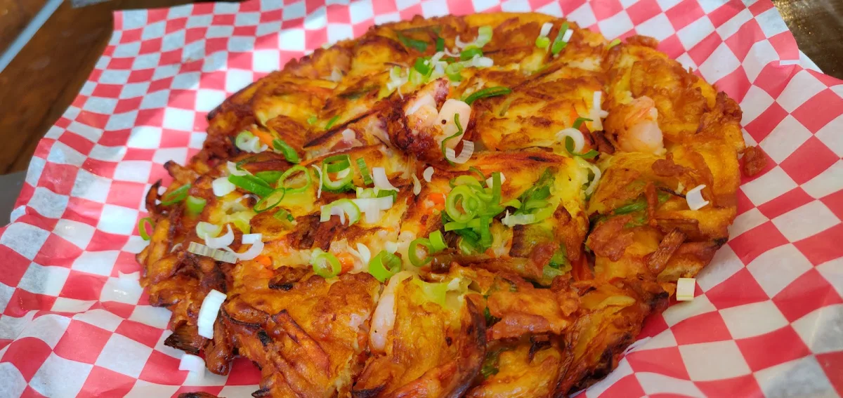 Seafood and Green Onion Pancake