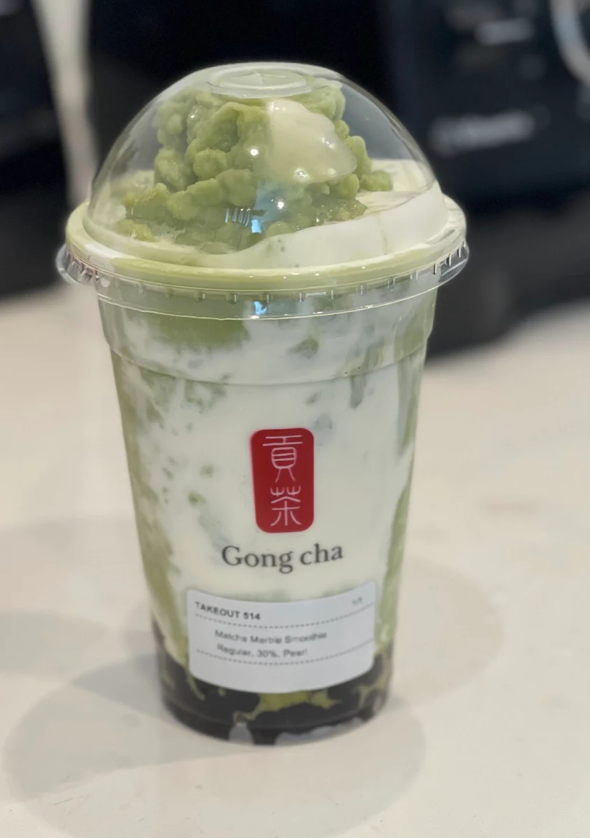 Matcha Red Bean Milk Tea