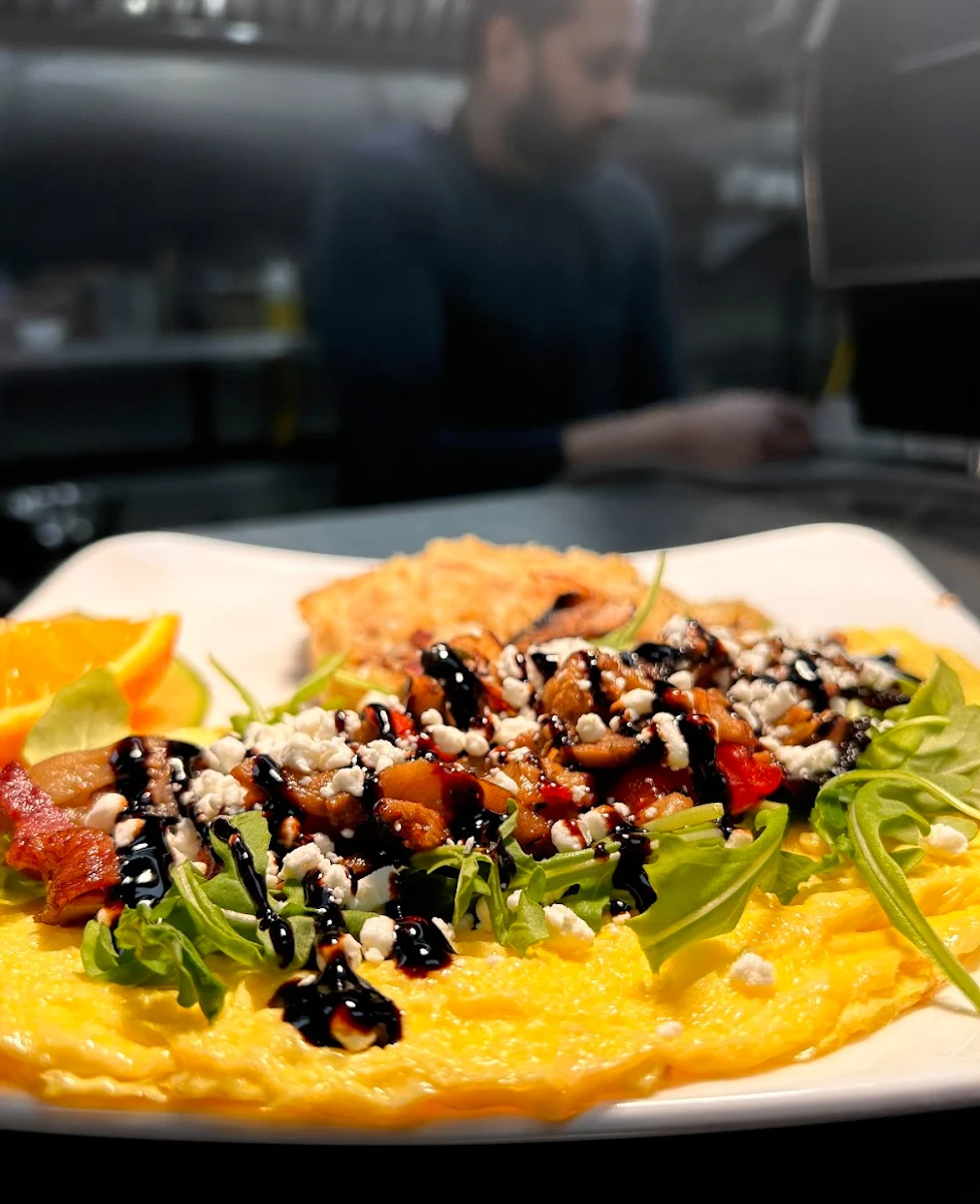 Omelette Légumes Grillés Grilled Vegetables Omelet