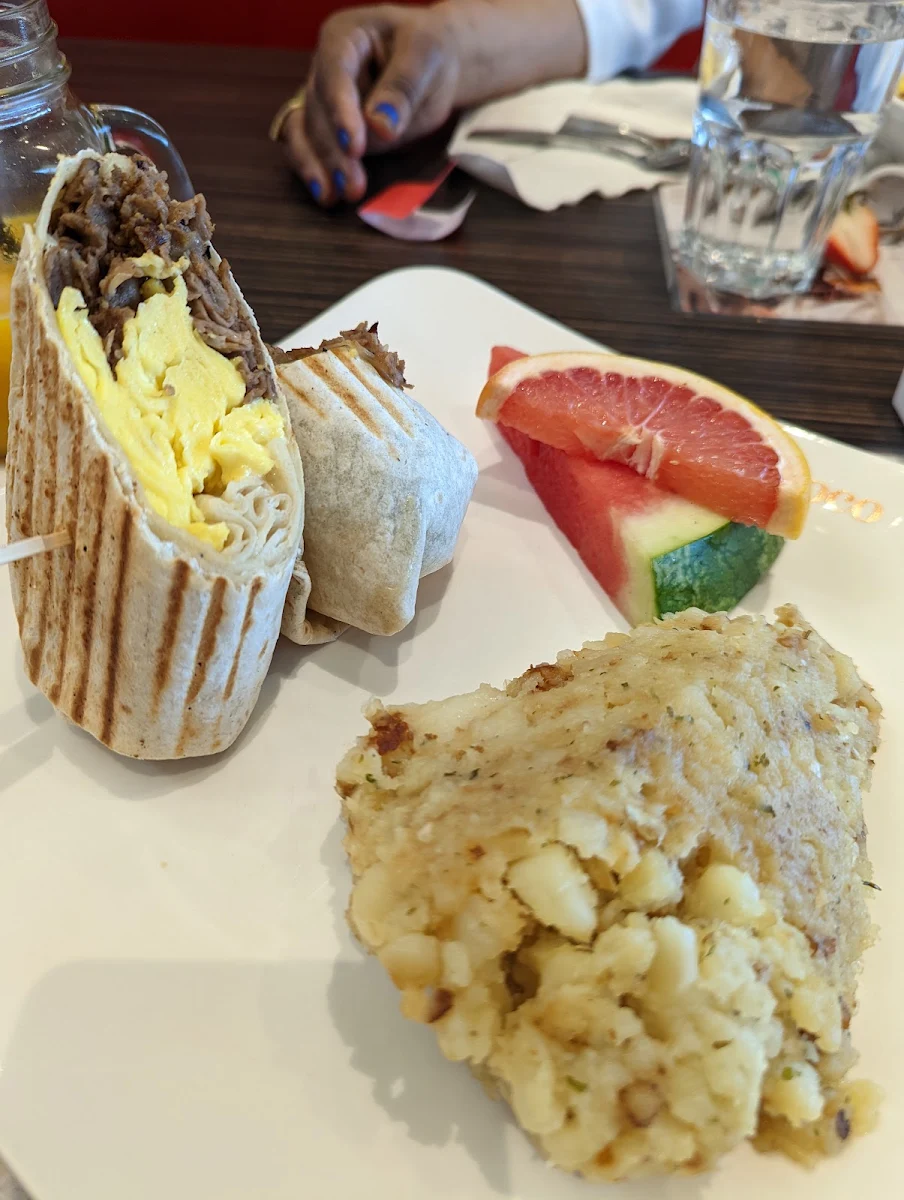 Wrap Steak Et Oeufs Brouillés