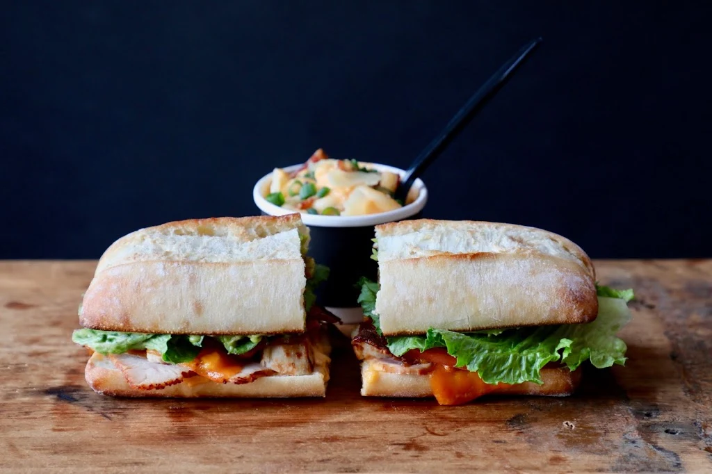 Chicken Banh MI Served on Ciabatta Bread