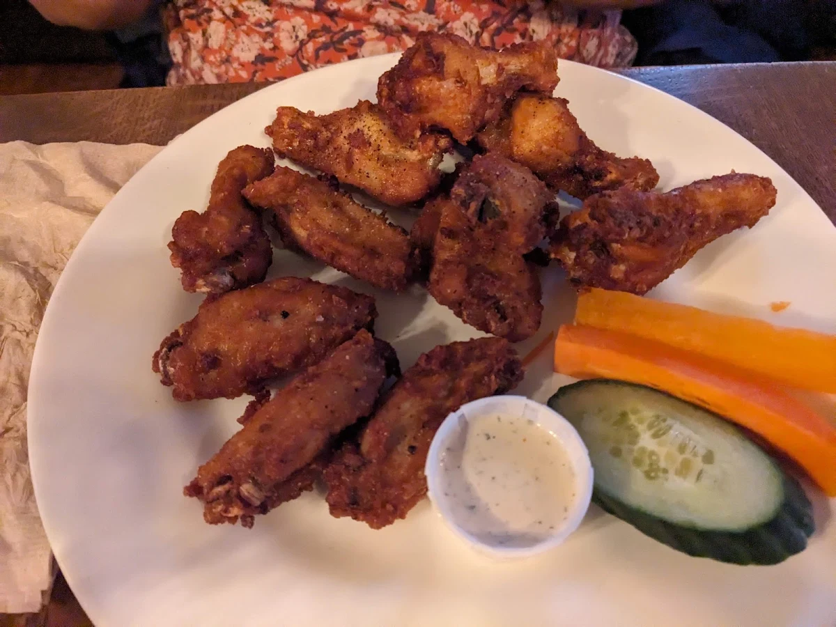 Honey Garlic Chicken Wings with Blue Cheese