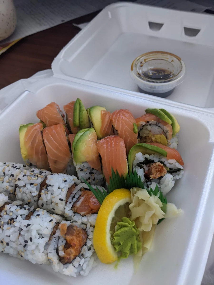 Salmon Lover's Roll and Avocado Maki