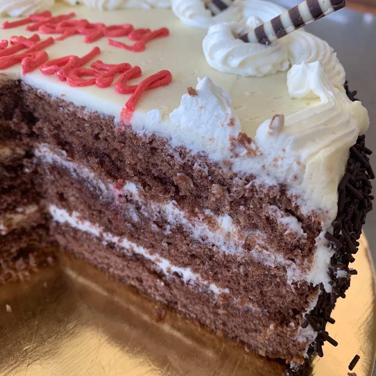 Chocolate Cake with Cream Cheese Icing