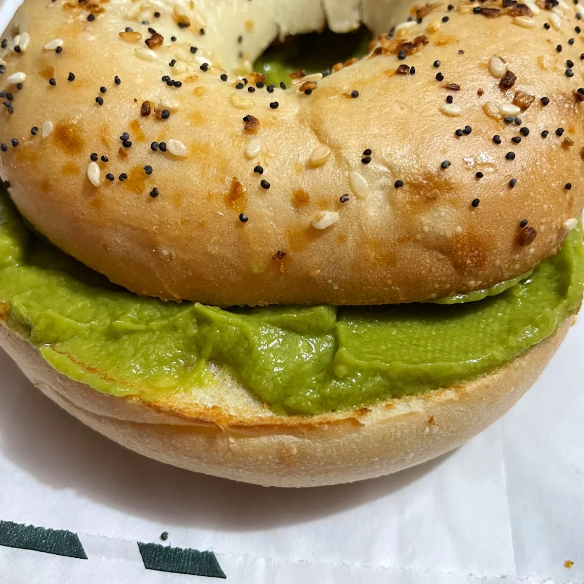 Everything Bagel with Guacamole