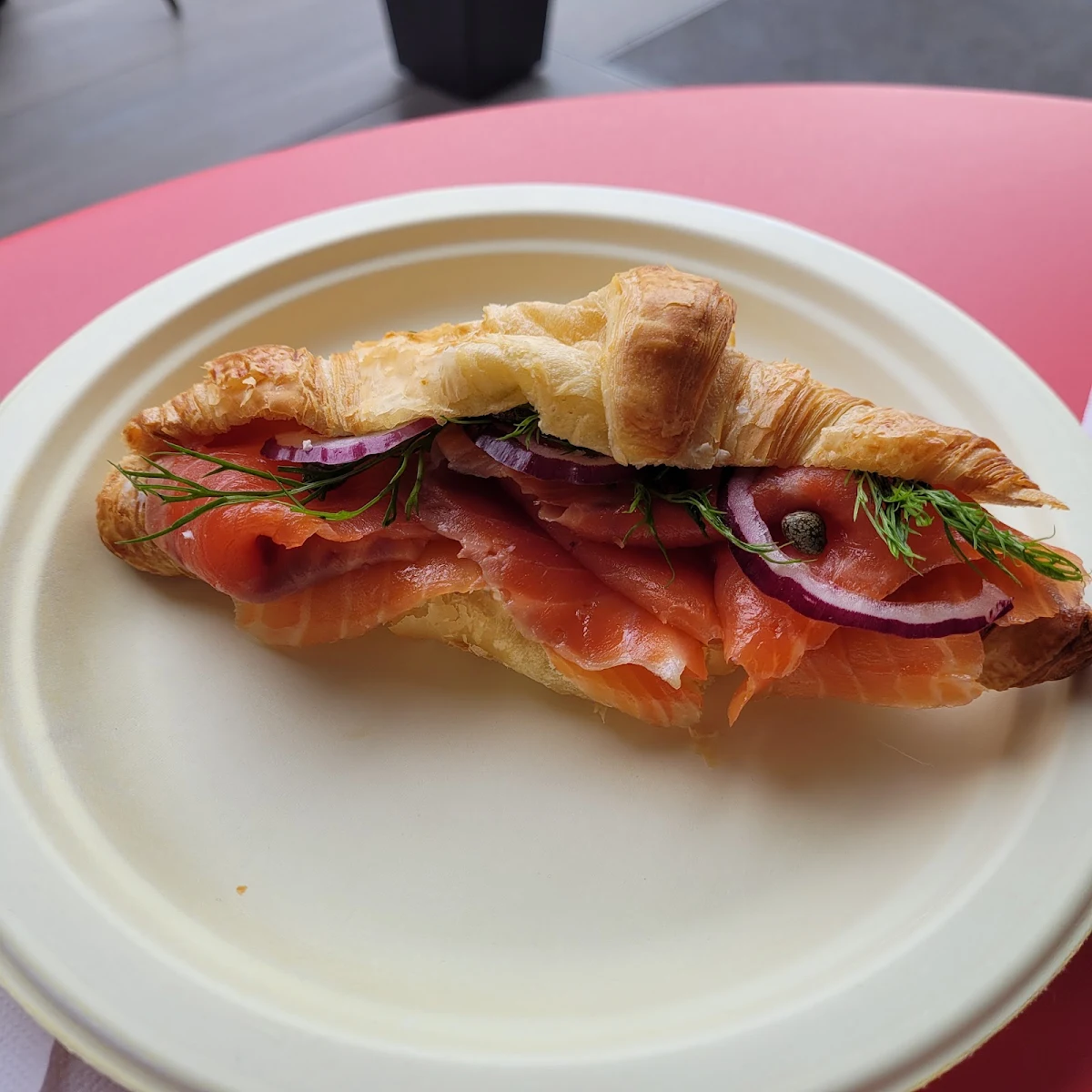 Smoked Salmon Croissant