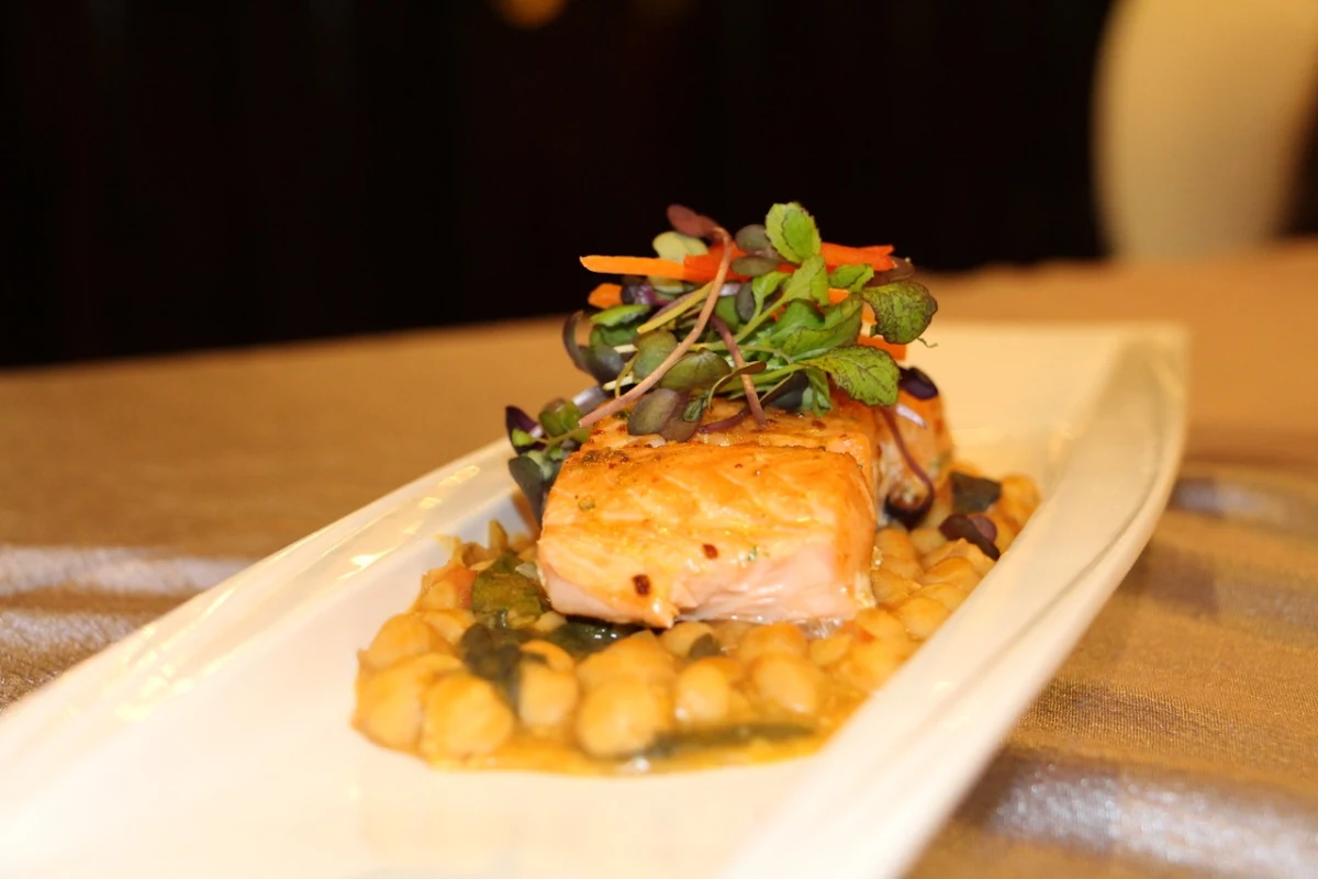 Fish with Chickpea Salad