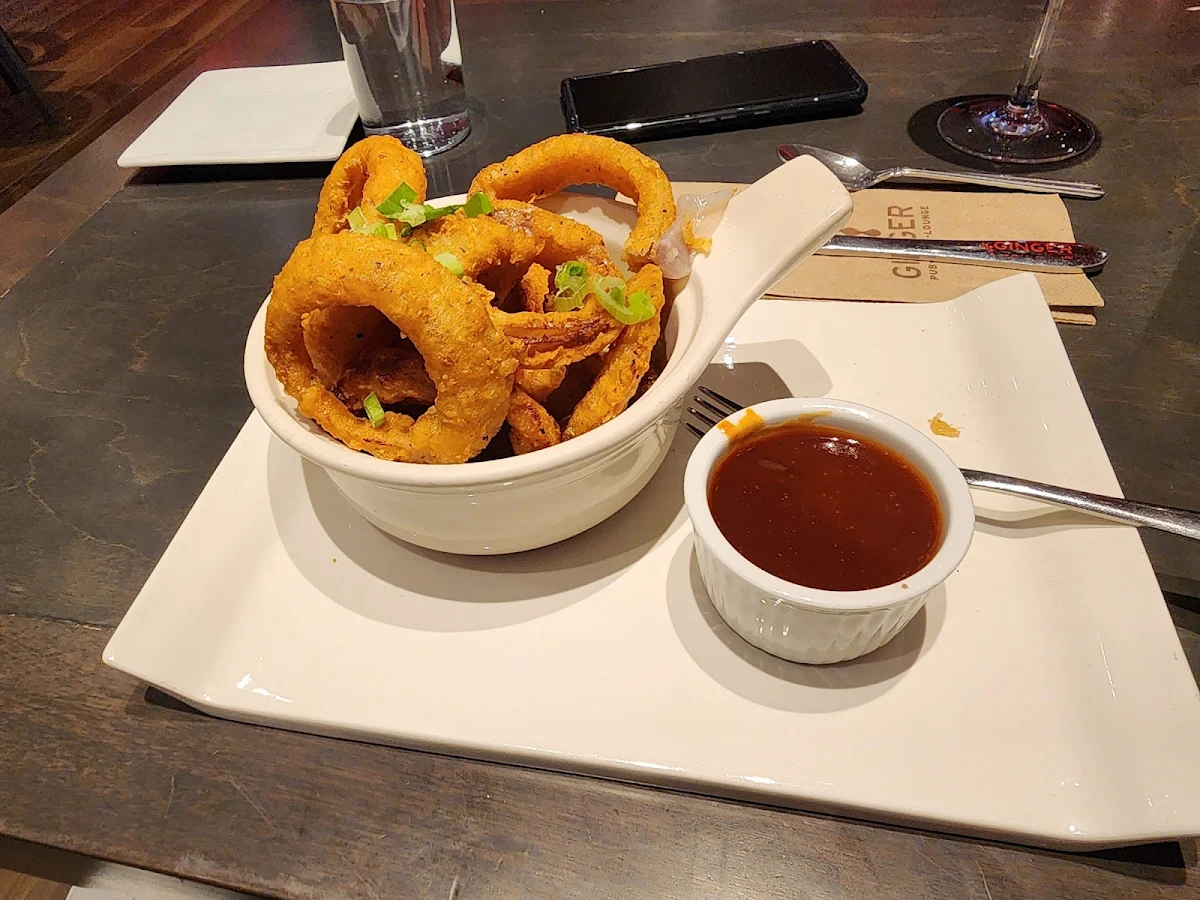Rondelles D'oignon Frit Pâte À la Bière Et Miel Épicé