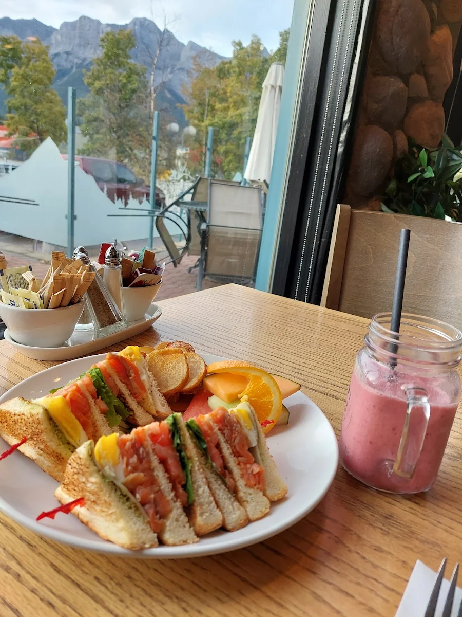 Smoked Salmon Club Sandwich