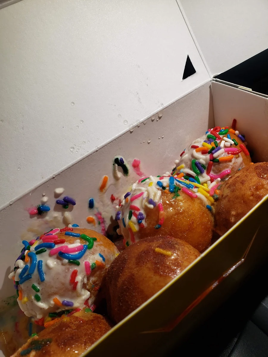 Birthday Cake & the Churro Loukoumades