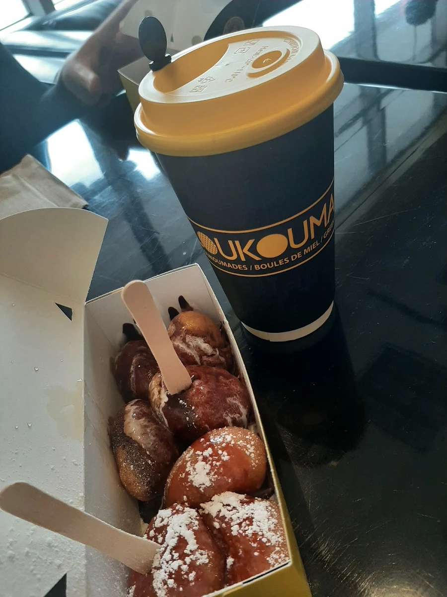 Loukoumades in Dark Chocolate Marshmallow and Raspberry