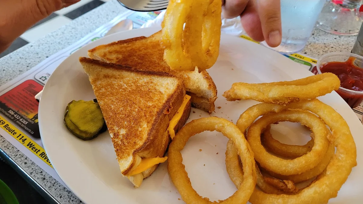 Grilled Cheese with Onion Rings