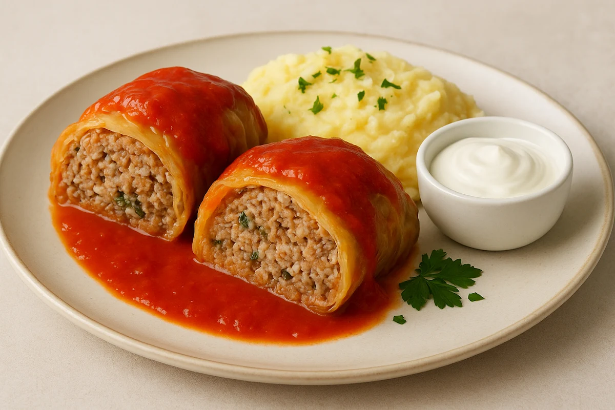 Meat Cabbage Roll 1 PC Mashed Potato
