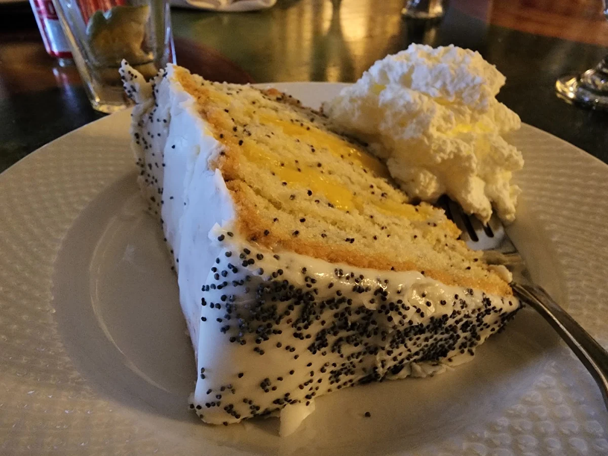 Poppy Seed Lemon Chiffon Cake