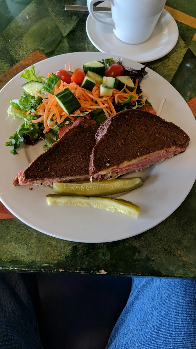 Ruben on Dark Rye with Salad