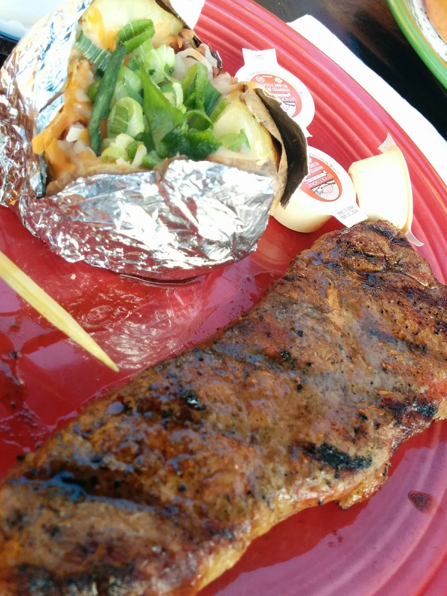 Striploin Steak with Baked Potato