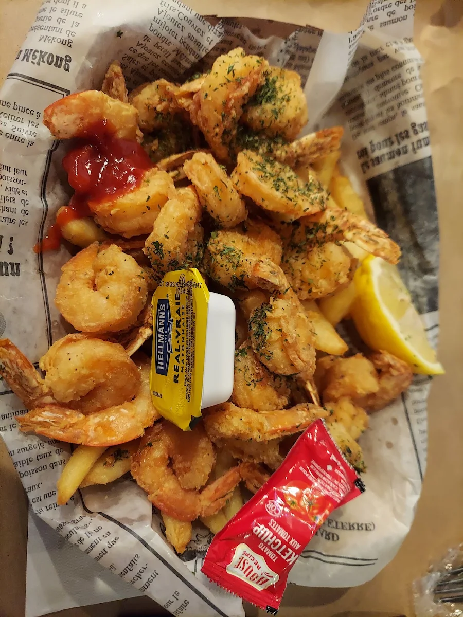 Crevettes Sautées Au Basilic