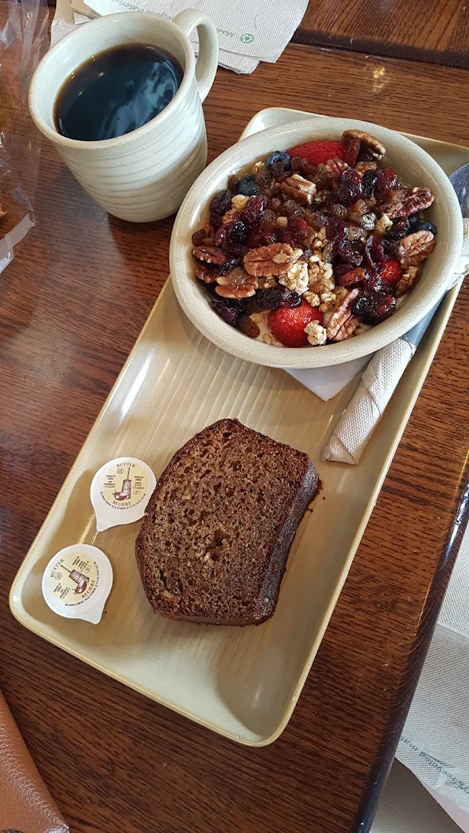 Yogurt Bowl and Banana Bread