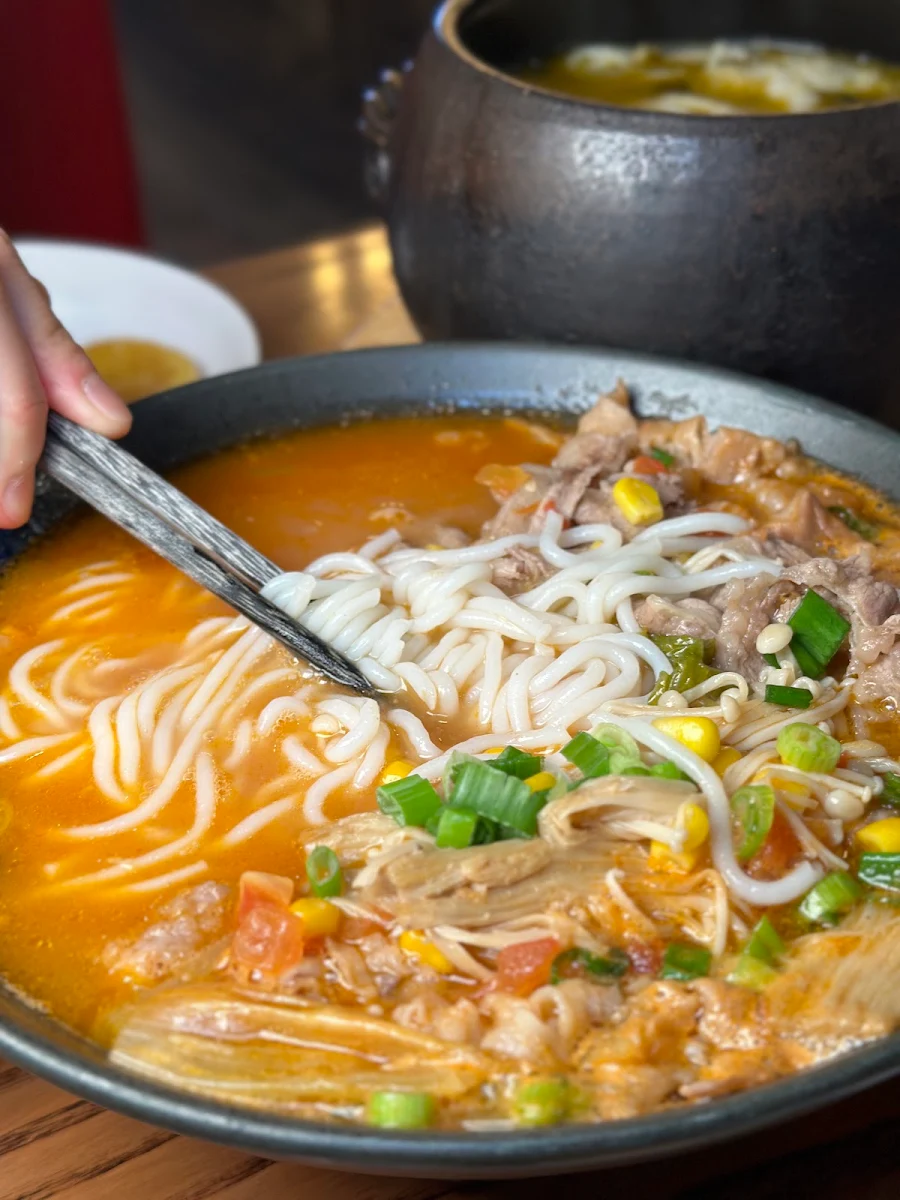 Spicy Rice Noodle Soup
