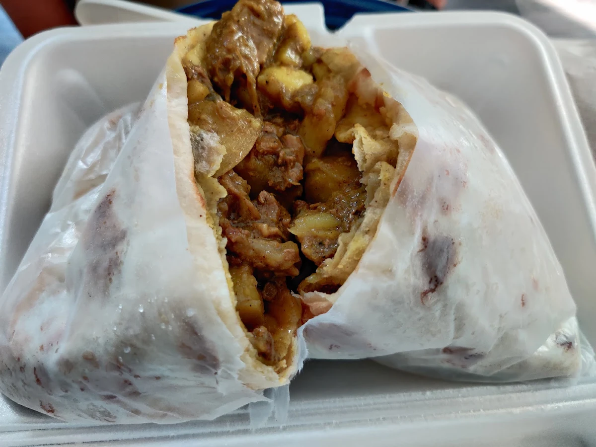 Curry Goat Roti
