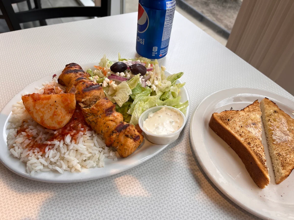 Daily Specials - Chicken Souvlaki Plate