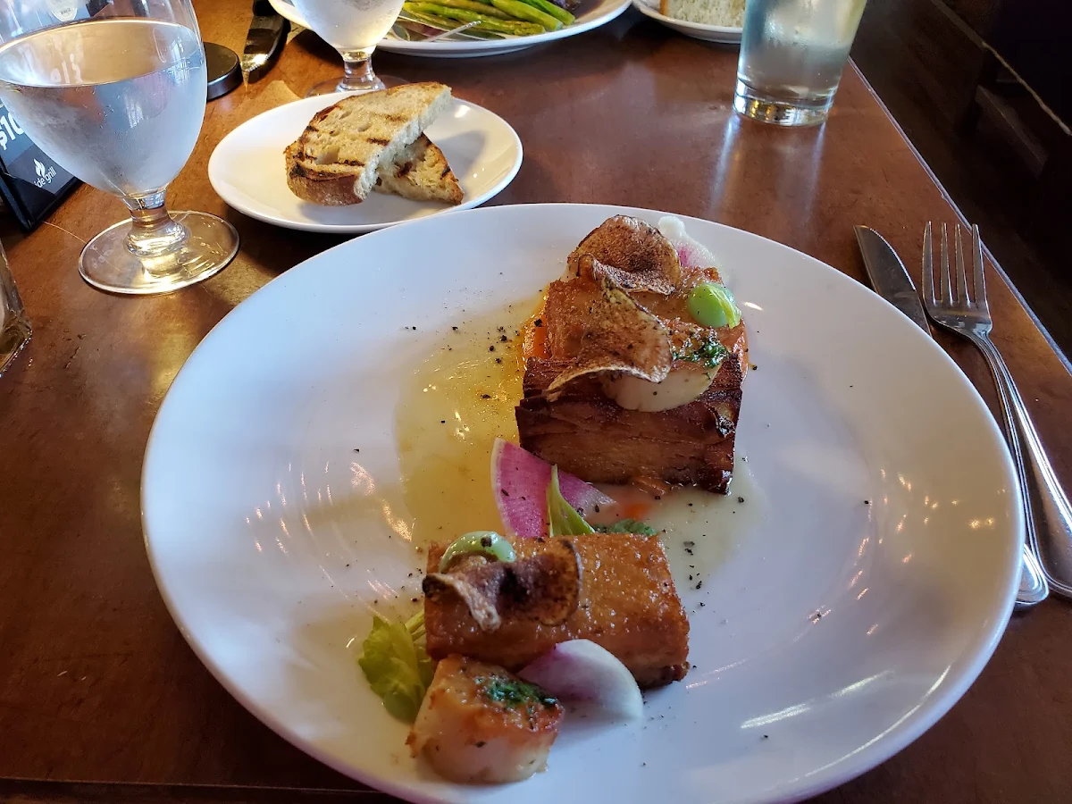 Pork Belly with Scallops