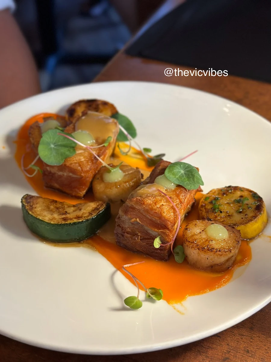 Seared Scallops and Pork Belly