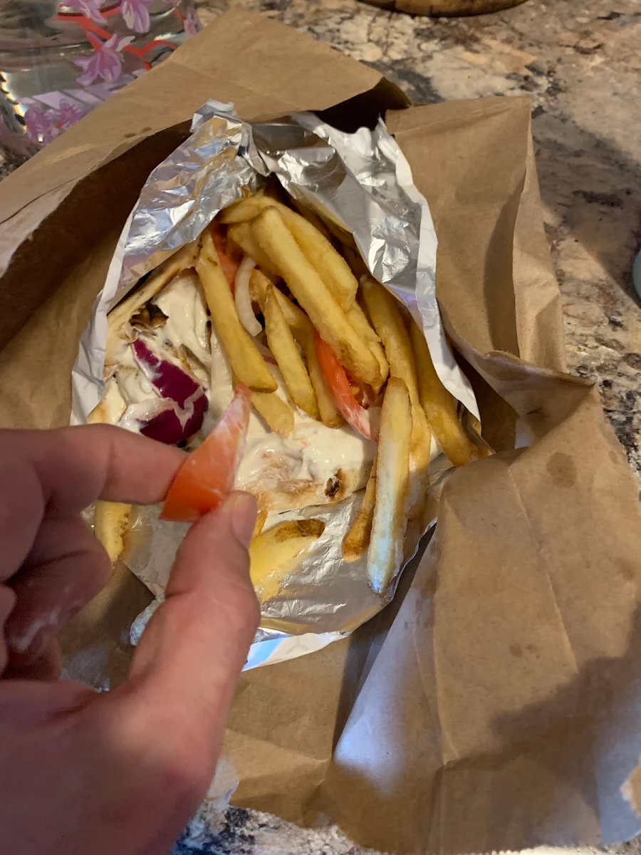 Chicken Wrap, Souv Like on Roncesvalles