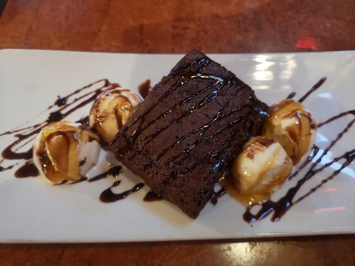 Triple Brownie with Vanilla Ice Cream