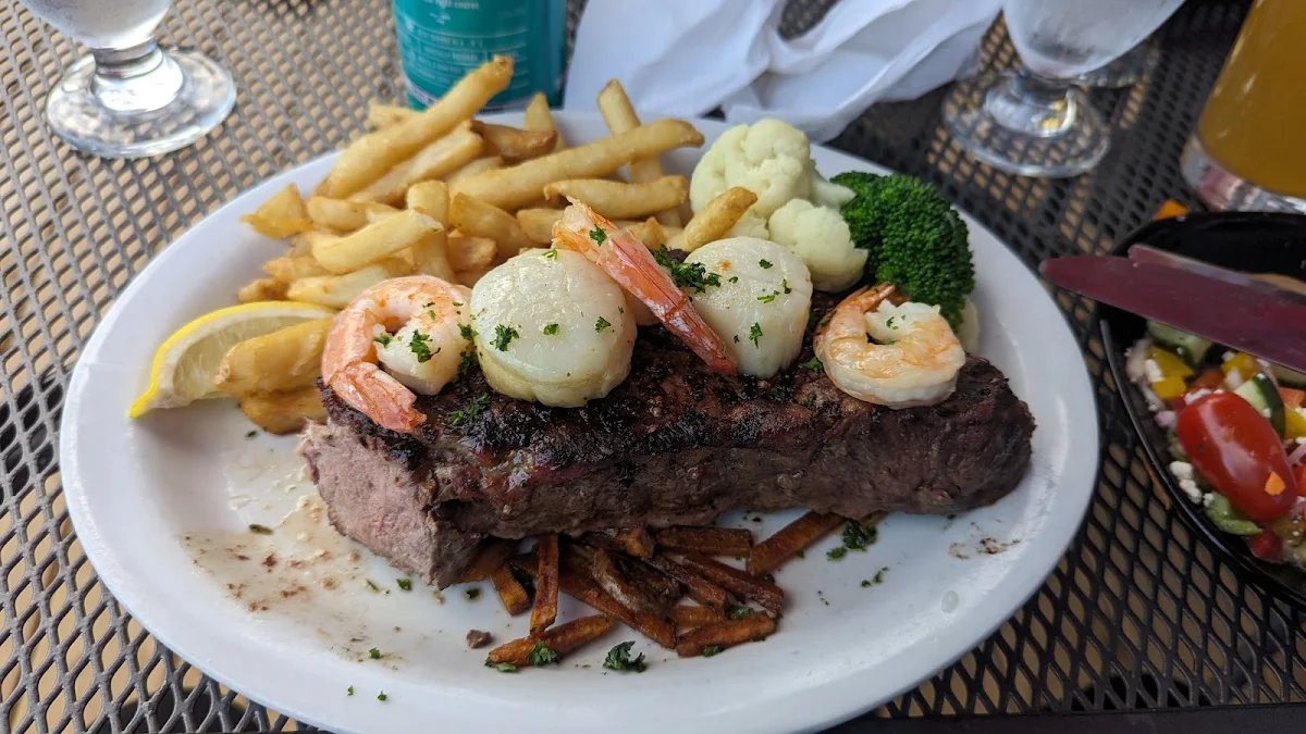 Steak Scallops Shrimp Fries