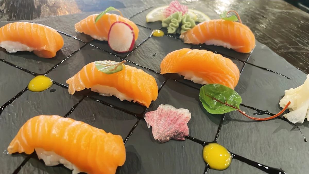 And Salmon Sushi