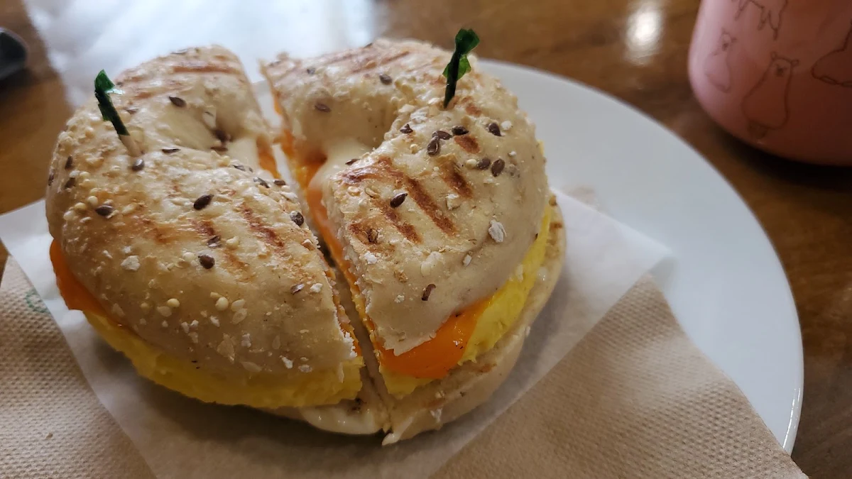 Egg and Cheese Bagel Sandwich
