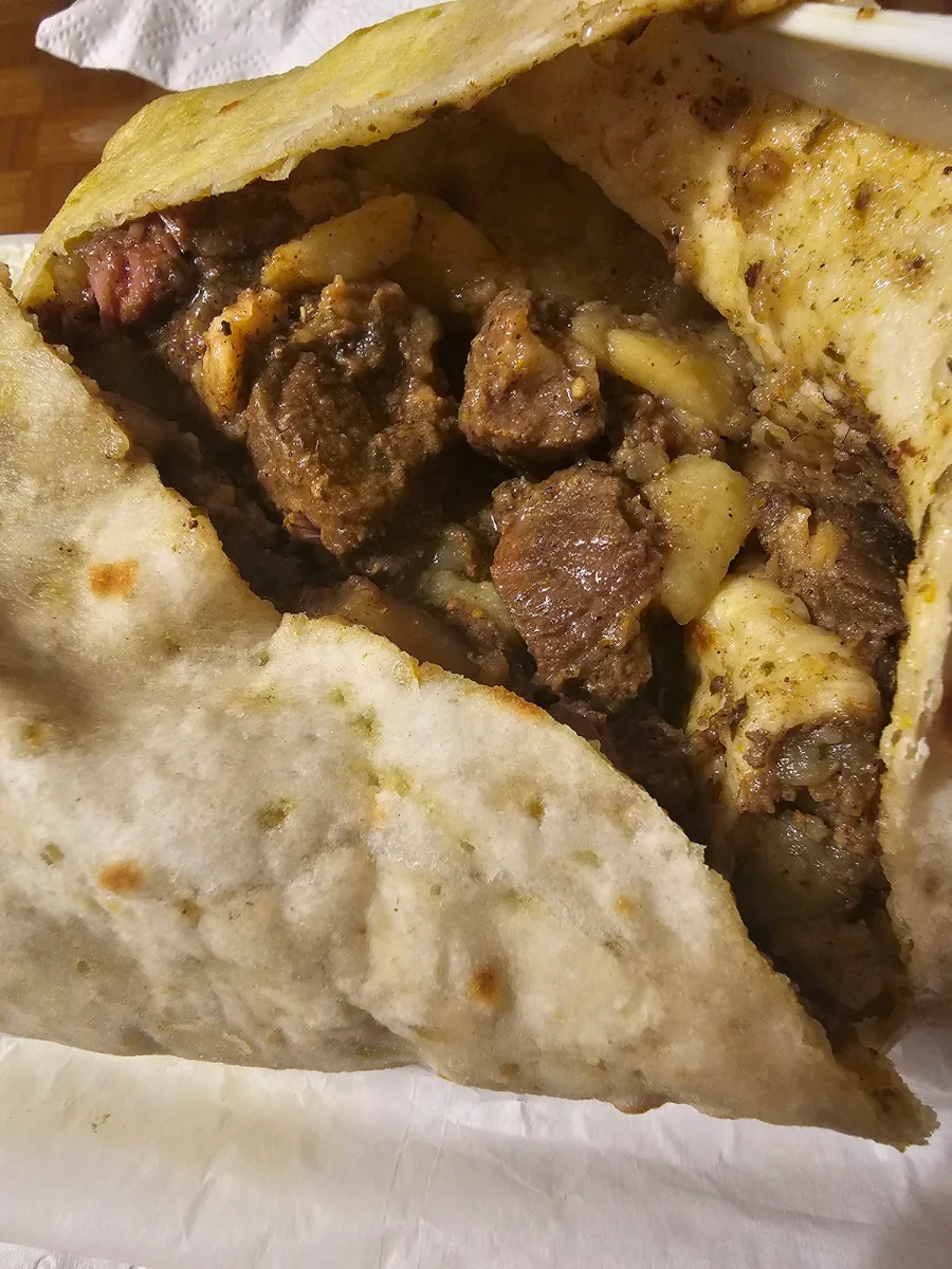 Curry Goat Roti Boneless