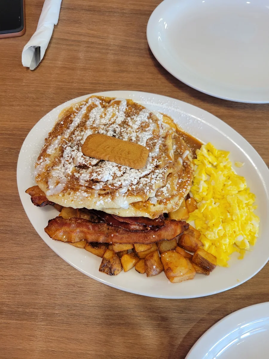 Lotus Biscoff Pancake Breakfast