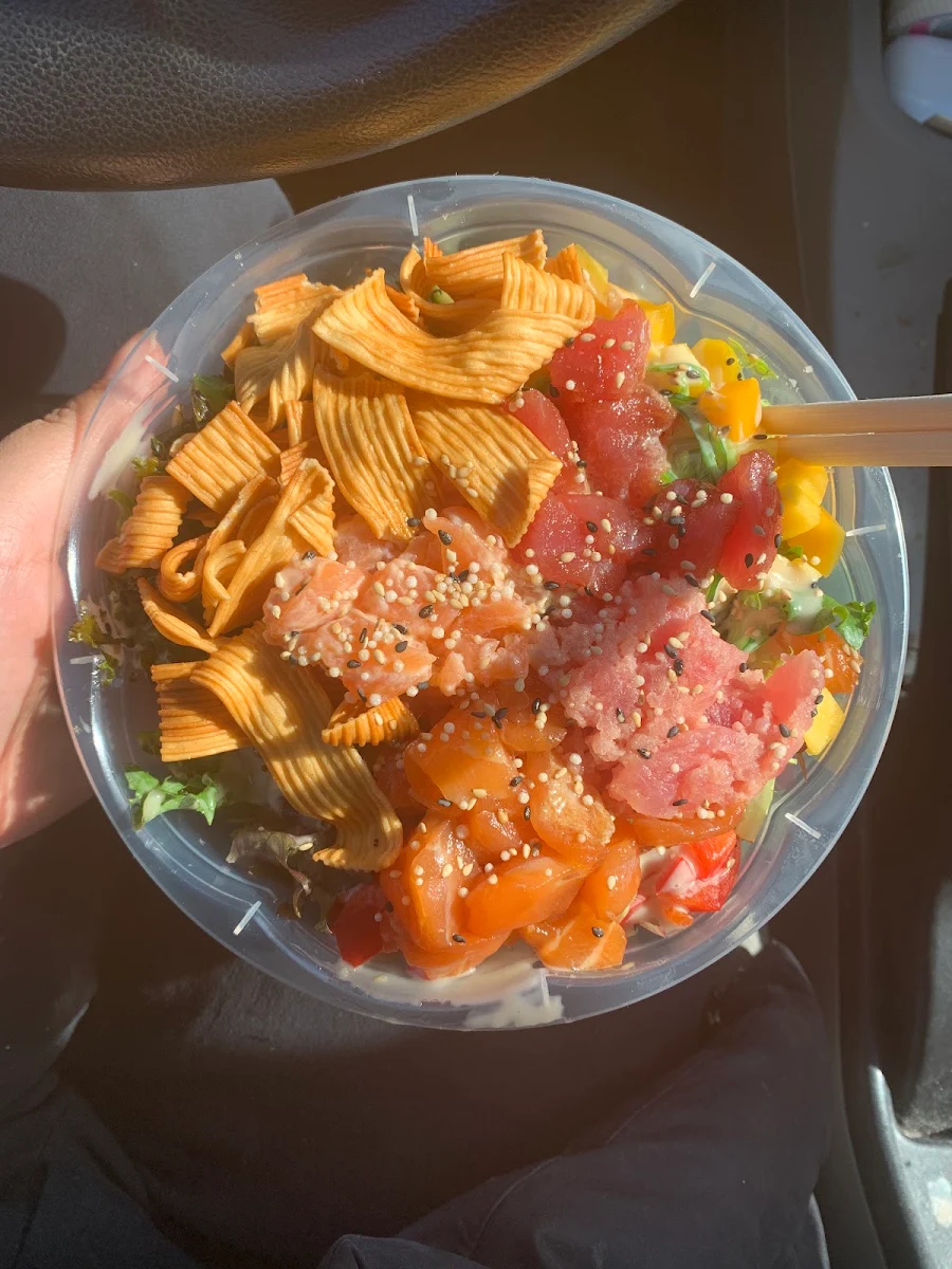 Salmon and Tuna Poke Bowl
