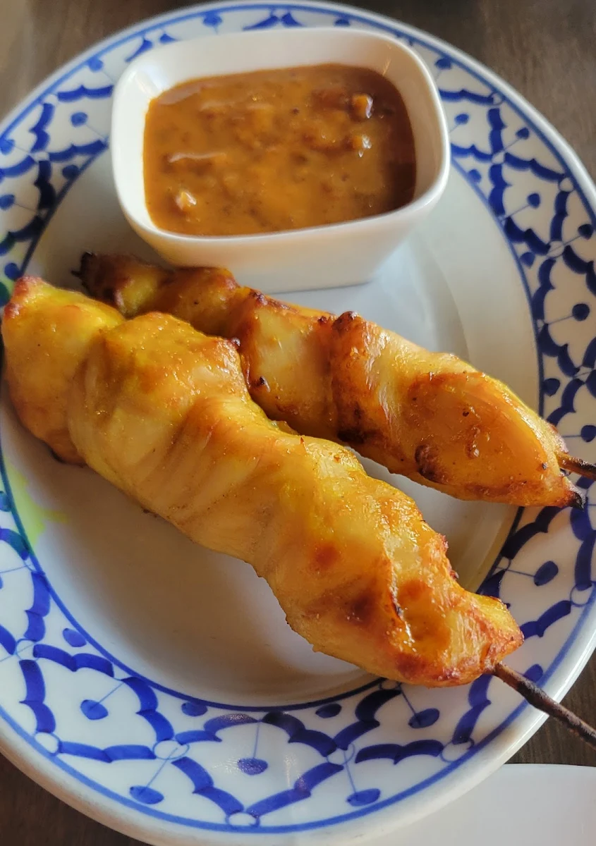 Chicken Satay Skewers with Peanut Sauce
