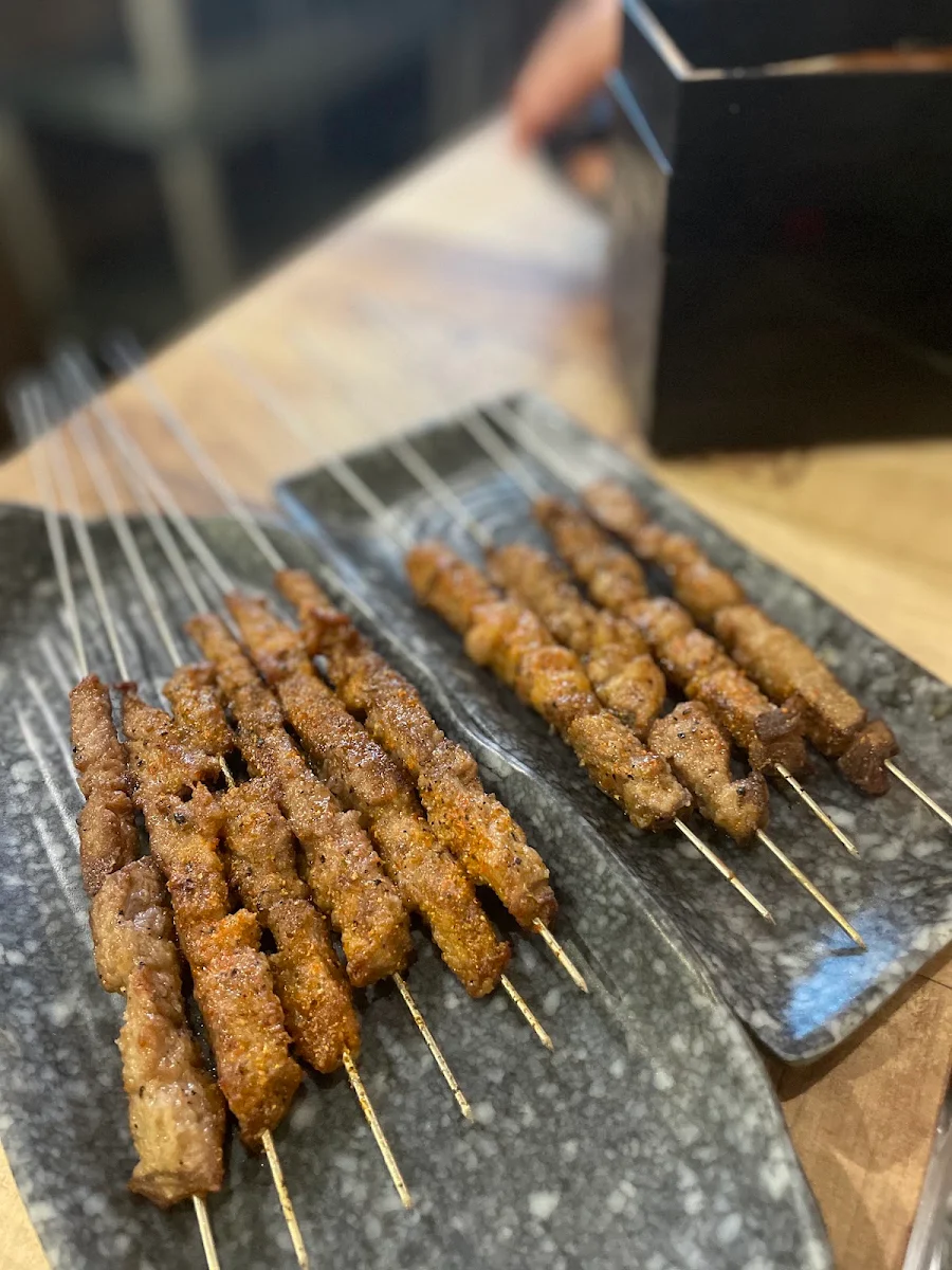Beef and Lamb Skewers