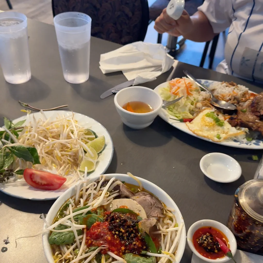 Rice Pork Chop Bun Bo Hue